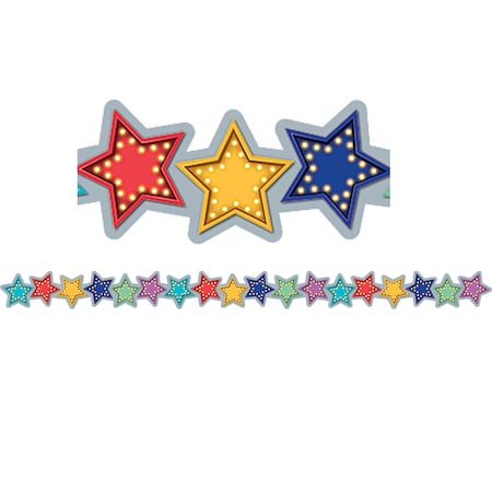 Teacher Created Resources Marquee Stars Die-Cut Border Trim, 35 Feet/Pack, PK6 TCR3495